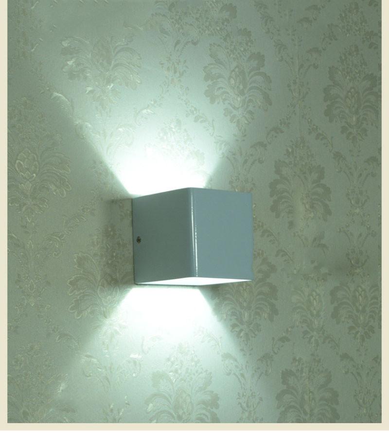 Modern LED Up Down Cube Wall Lamp