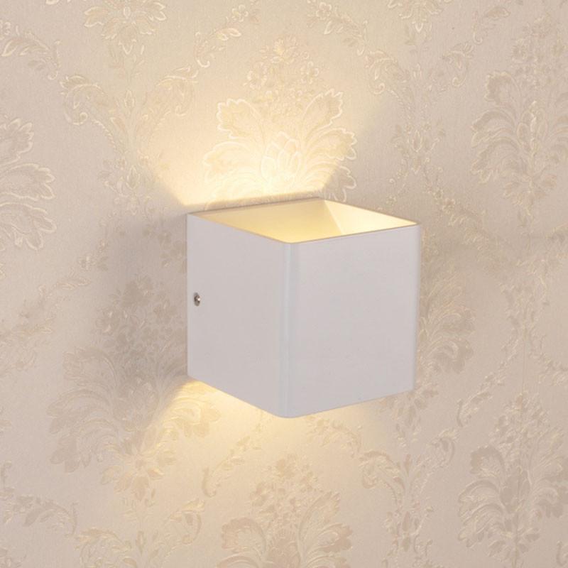 Modern LED Up Down Cube Wall Lamp