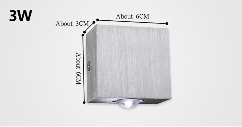 Modern LED Cube Box Wall Lamp